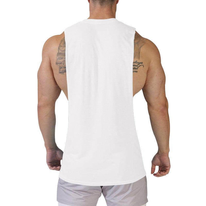 T-shirt de gilet sans manches à couleurs masculines sportives pour hommes