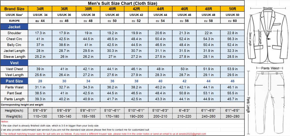 aesido 3 Piece Business Casual Peak Lapel Men's Suit (Blazer+Vest+Pants)