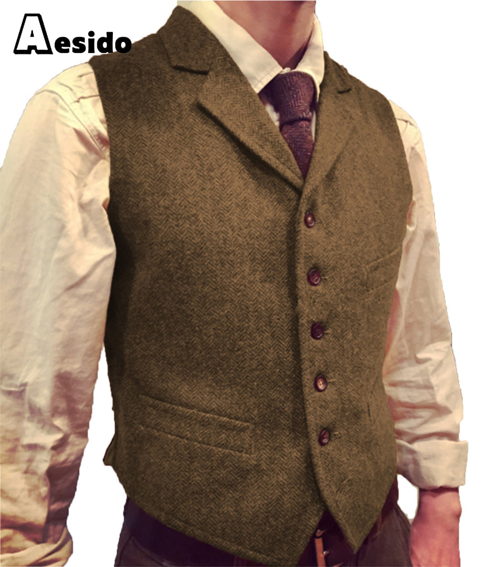 Suit vest hot sale with collar