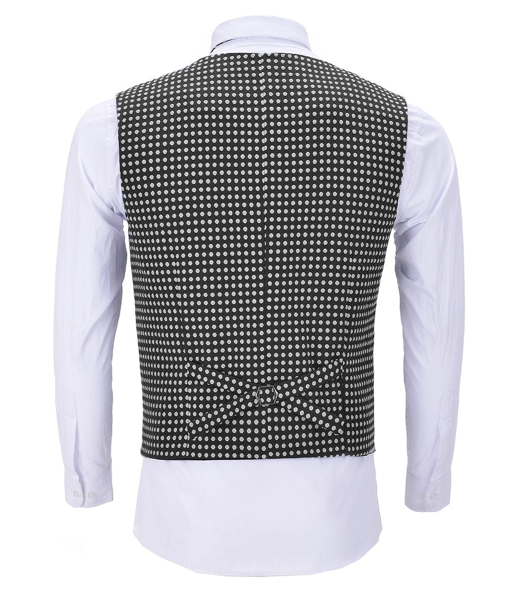 aesido Fashion Solid Suit Vest Point V Neck Waistcoat