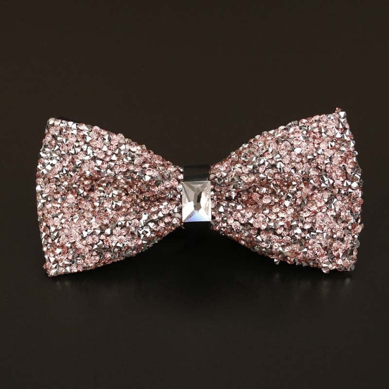 aesido Men's Business Wedding Groom Diamond Bow Tie