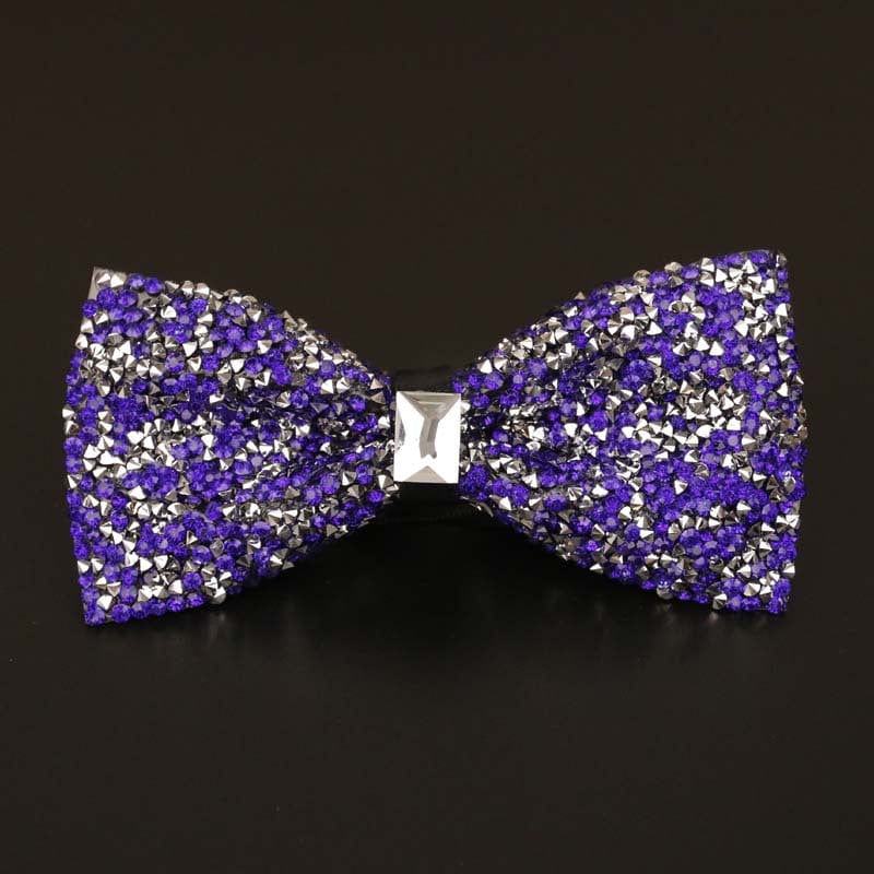 aesido Men's Business Wedding Groom Diamond Bow Tie