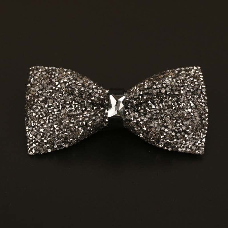 aesido Men's Business Wedding Groom Diamond Bow Tie