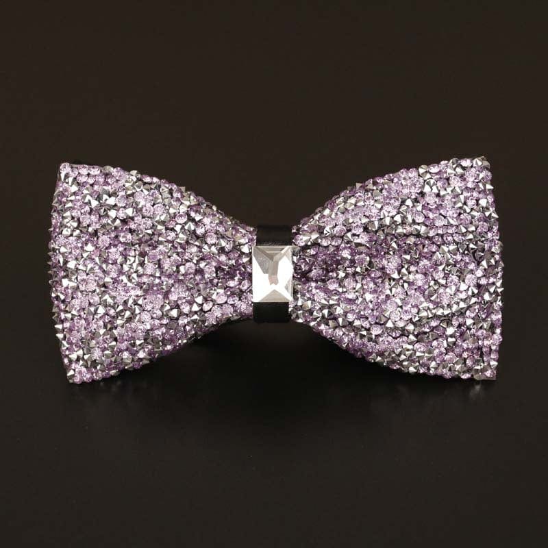 aesido Men's Business Wedding Groom Diamond Bow Tie