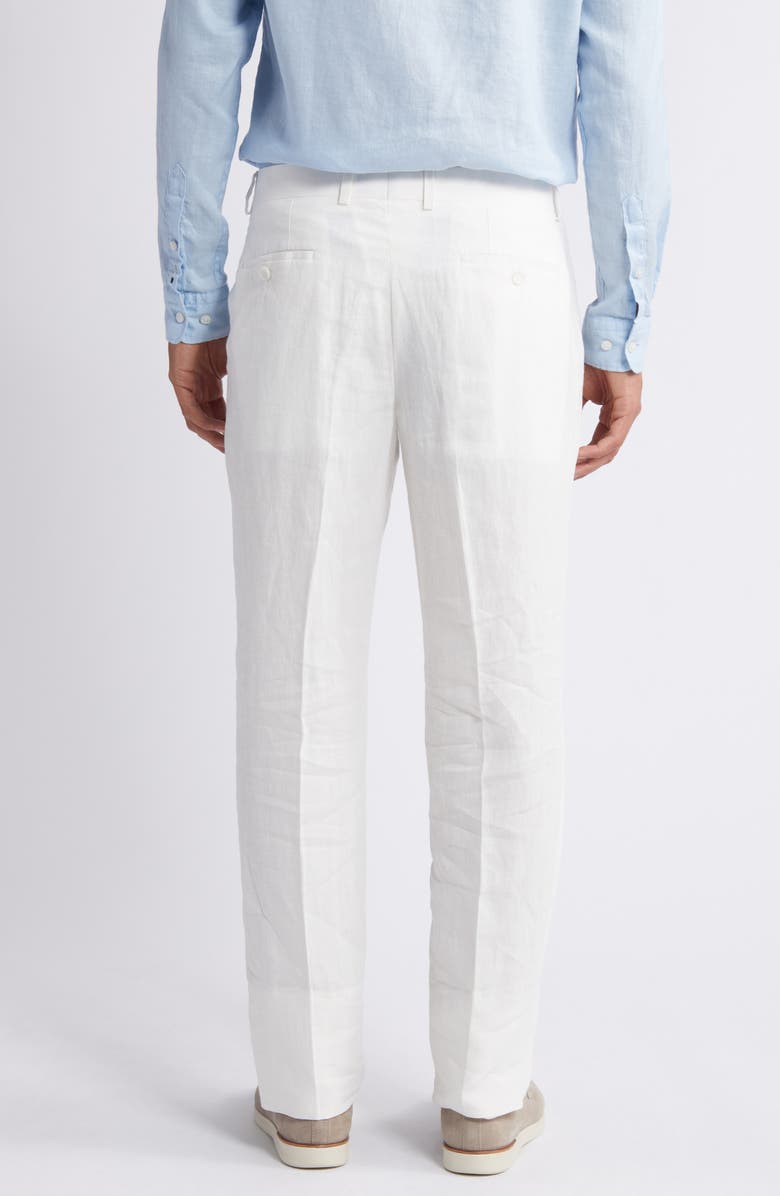 aesido Summer White Linen Casual Men's Pants