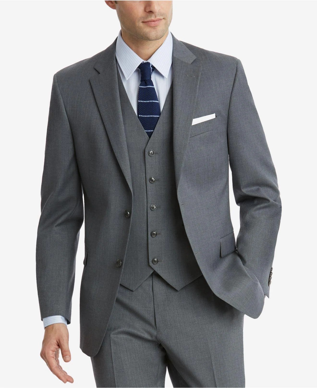 Men's Suit 3 Piece Notch Lapel Blazer For Wedding